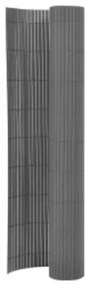 317150 vidaXL Двустранна градинска ограда, 90x400 см, сива