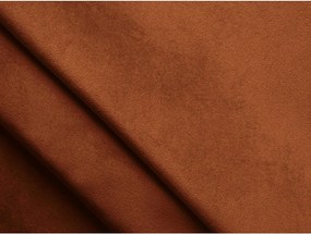 Теракотено двойно легло 160x200 cm тапицирано с място за съхранение с включена подматрачна рамка Lemi – Makamii