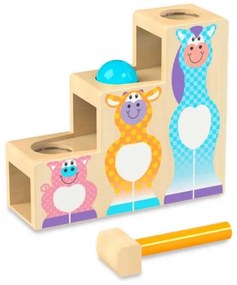 Melissa & Doug - Дървена игра  - Бутни топката по стълбите