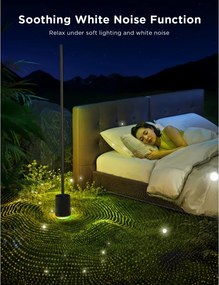 Подова Smart LED лампа Govee Floor Lamp Pro RGBICWW H6079, 170 см, 48W, 2100 lm, 6500K, Wi-Fi, Bluetooth, Govee Home, Черен