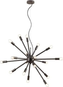 Redo 01-2936 - Пендел STELLAR 18xE14/25W/230V черен