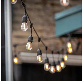 LED Екстериорни декоративни лампички BAJA ST64 20xE27/1W/230V 20,9m IP44 топло бяло