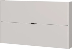Кремава накланяща се/висяща стойка за обувки от декор от дъб 140x83x18 cm Ameca – Germania