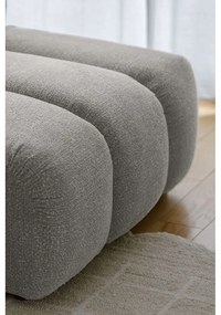 Светлосив ъглов диван (десен ъгъл) Shell – Miuform