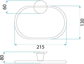 Закачалка за баня RING 1607 Aristo Brushed Gold