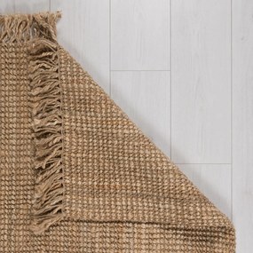 Ръчно изработена ютена пътека в естествен цвят 60x300 cm Jute Boucle – Flair Rugs