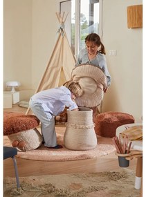 Детски пуф в тухлен цвят/кремав Boletus – Lorena Canals