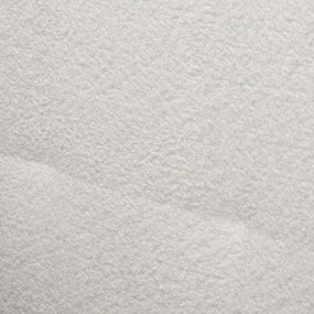 Бял ъглов диван от плат букле (десен ъгъл) Ariella - Ropez