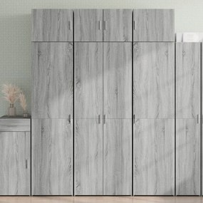 Sonata H Шкаф за съхранение, сив сонома, 70x42,5x225 см, инженерно дърво