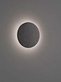 Черна LED затъмняваща се стенна лампа ø 20 cm Raven – Trio