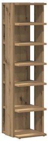 856803 vidaXL Кафе маса, дъб артизан, 55x55x42 см, инженерно дърво