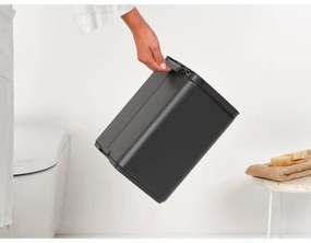 Кош за боклук Brabantia Bo Small 1008868, 7л, Плавно и безшумно отваряне, Тъмносив