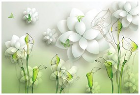 Тапет – Абстрактни цветя