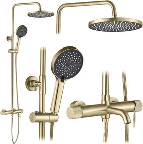 Комплект за душ Rea Lungo Stripe Brush Gold