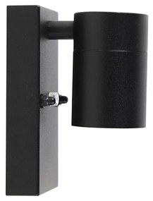 Модерна външна стенна лампа черна IP44 със сензор за здрач - Solo