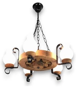 Brilagi - Пендел ROATA 5xE14/40W/230V бук