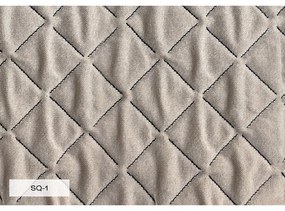 Бежово тапицирано двойно легло и решетка 140x200 cm Sleepy Luna - Miuform