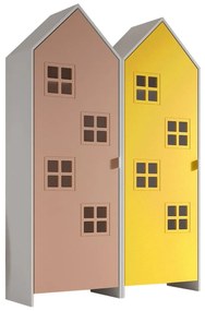 Детски гардероб в жълт и розов цвят 115x171,5 cm CASAMI BRUGES – Vipack