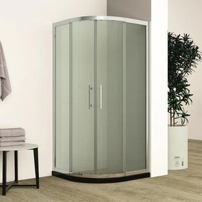 Душ кабина ICS 788FC ROUND, 95-105x95-105x200см, 5мм