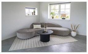 Тъмнокафява кръгла масичка за кафе от декор от топола ø 80 cm Boavista – House Nordic