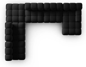 Диван от черно кадифе 379 cm Bellis - Micadoni Home