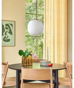 Бяло висящо осветително тяло със стъклен абажур ø 32 cm Serene – Hübsch