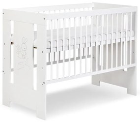 KLUPŚ - Бебешко креватче SAFARI 120x60 см зайче бор/бяло