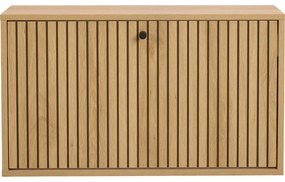 Накланяща се стойка за обувки от дъбов декор в естествен цвят 72x43x17 cm Albany – Actona