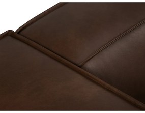 Ъглов диван от тъмнокафява кожа (десен ъгъл) Madame - Windsor &amp; Co Sofas