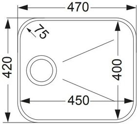 Измийте Apell 84-47 x 42 cm