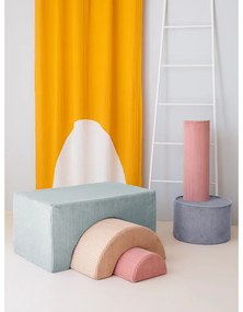 Велурено игрище от пяна в цвят мента 75x49x37 cm Rainbow Montessori – Wigiwama
