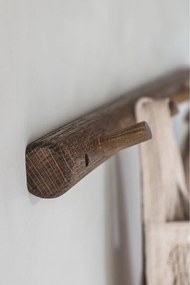 Кафява стенна закачалка от масивен дъб 72 cm Roots – Mette Ditmer Denmark