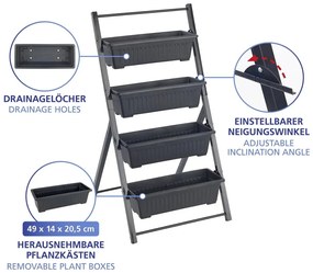 Метална стойка за цветя (височина 108 cm) Vertical – Maximex