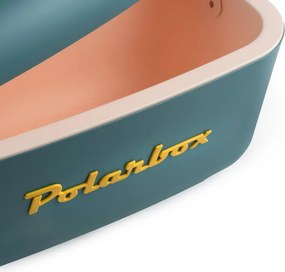 Хладилна чанта Polarbox Classic, 20 литра, AIRPOP полистирол, 5-15C до 24 часа, Класическа кожена каишка, Тъмносин/Розов