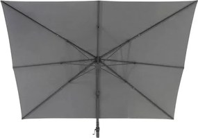 Градински чадър със странична стойка Hesperide Suenyo Sunbrella, Антрацит, 4x3 m