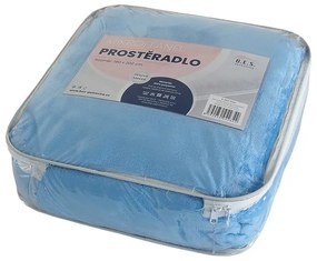 Син микрофланелен чаршаф 180x200 cm Exclusive - B.E.S.