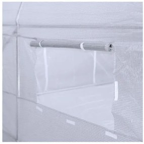 Оранжерия за градина БЯЛА 2x3м с UV защита PREMIUM