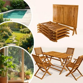 Градински комплект за 4 лица Sydney Komfort от акациева дървесина