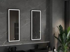 Mexen Coro осветено огледало за баня 45 x 120 см, LED 6000K, без замъгляване, черна