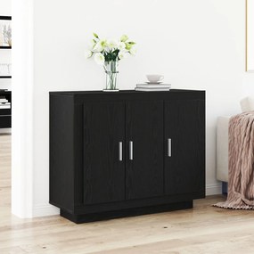 страничен шкаф Sonata H Черен Дъб 92x35x75 см от инженерна дървесина
