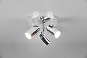 Метален прожектор в лъскаво-сребрист цвят Angelo - Trio