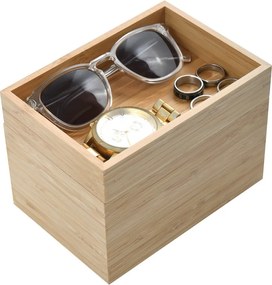 Бамбуков органайзер за козметика в естествен цвят Isalys – MSV