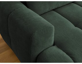 Зелен сгъваем/с място за съхранение ъглов диван (десен ъгъл) Fuji – Bobochic Paris