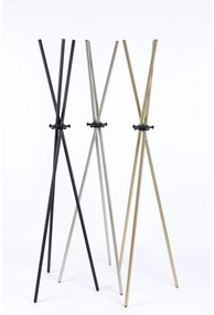 Черна стоманена стойка за връхни дрехи Darwin – White Label