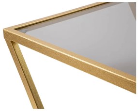 Странични масички в комплект от 2 броя със стъклен плот 40x40 cm Zet - Mauro Ferretti