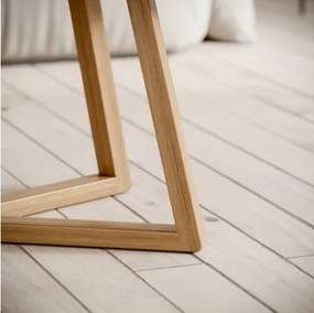 ОАЗИС Естествен дъб - ДЪРВЕНА ХОЛНА МАСА МОДЕРНА ОВАЛНА