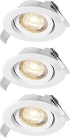 Osram - Комплект от 3 LED вградени спота SPOT LED/4,9W/230V 2700K в бял цвят