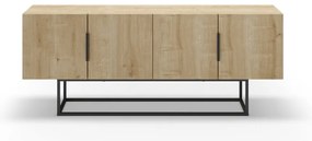 Масичка за телевизор с дъбов декор в естествен цвят 140x55 cm Titan - Marckeric