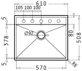мивка Pyramis Ithaka 1B-Бежов-61 x 51 cm.
