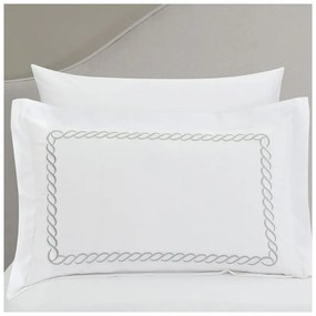 Бяло единично спално бельо от памучен сатен с включен долен чаршаф/6 части 140x200 cm Whispered Serenity – Mila Home Luxury